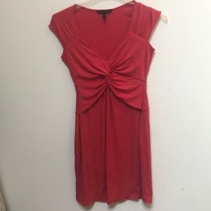 Bcbgmaxazria coral cocktail dress